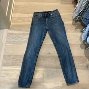 7 for All Mankind straight jeans.